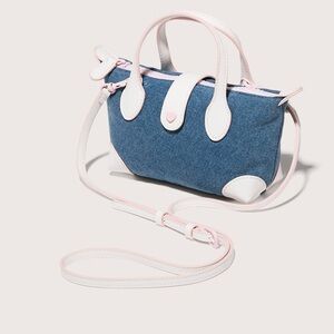 Stoney Clover Lane Kendall Denim Pouchette Y2K Coquette Barbiecore Sold Out NWT
